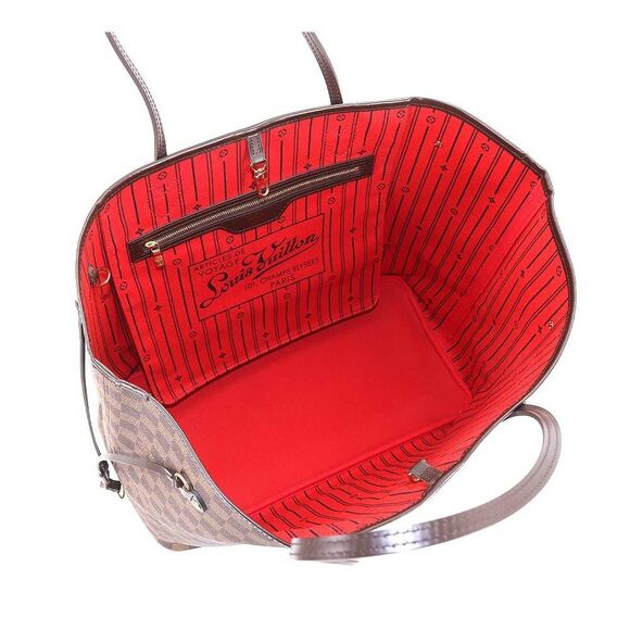 Louis Vuitton Damier Neverfull GM Tote Bag Ebene Cerise - Picture 5 of 8